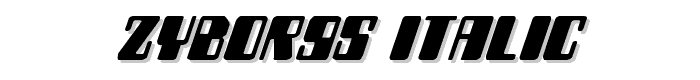 Zyborgs Italic font